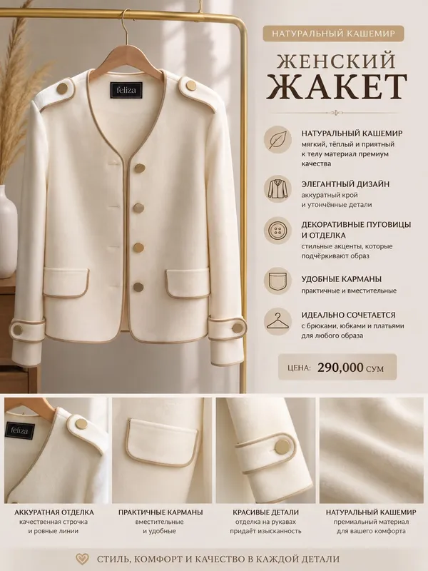 Женская жакет
