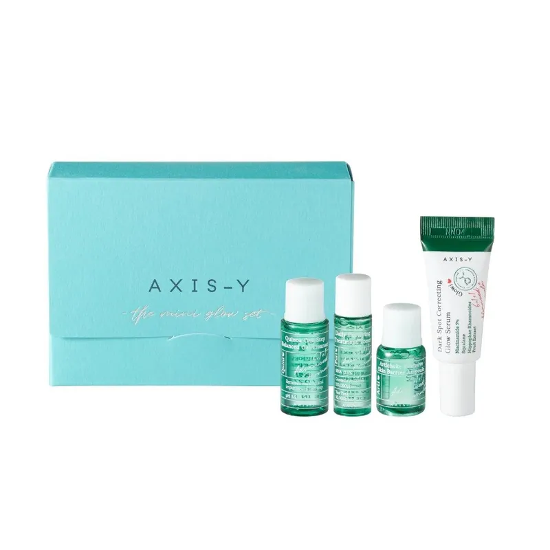 Axis-Y Mini Glow Set yuz terisi uchun mini to‘plam Axis-Y Mini Glow Set yuz terisi uchun mini to‘plam