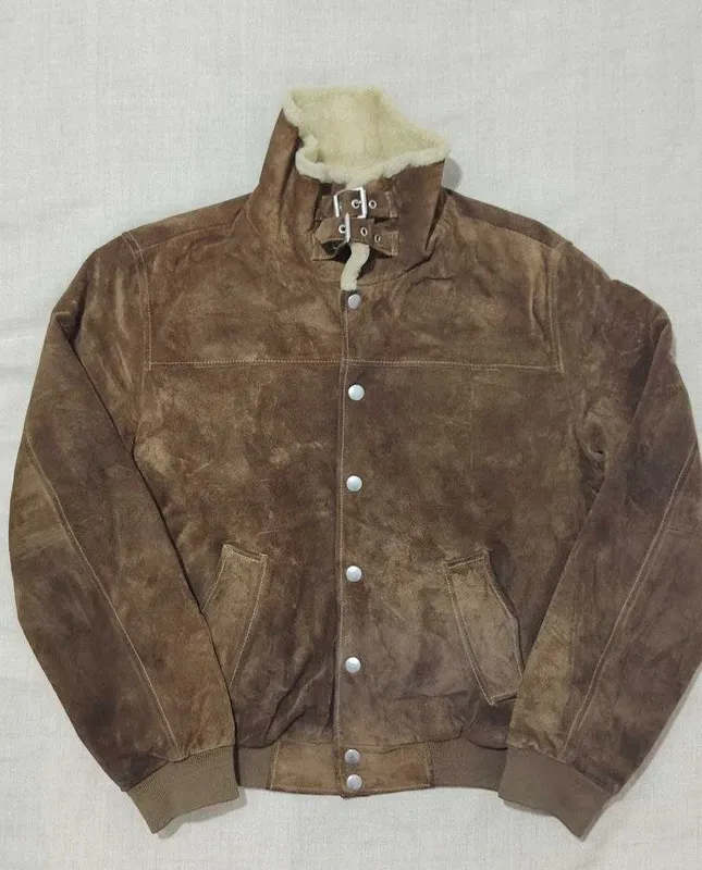 Sisley Benetton zamshli aviator bomber 48–50-o‘lcham. Made in Italy. Vintaj. 1 Sisley Benetton zamshli aviator bomber 48–50-o‘lcham. Made in Italy. Vintaj. 1