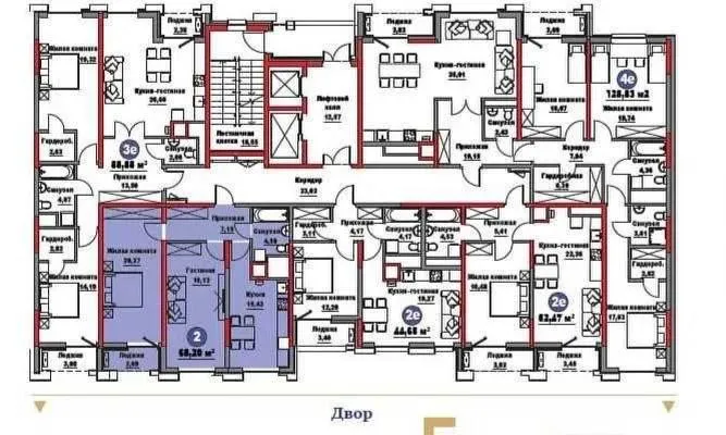 2 xonali kvartira, 68 m2, Mirzo Ulug'bek 6 2 xonali kvartira, 68 m2, Mirzo Ulug'bek 6