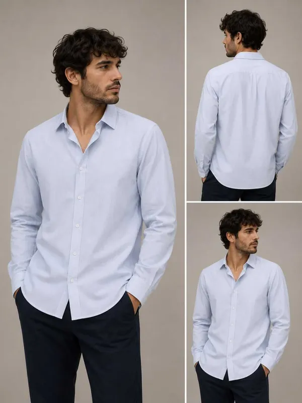 Рубашка ZARA Relaxed Fit (L) 1