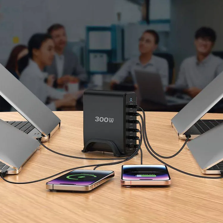 Зарядная станция 300W Powerology Volt-X Smart GaN Charger — фото 1