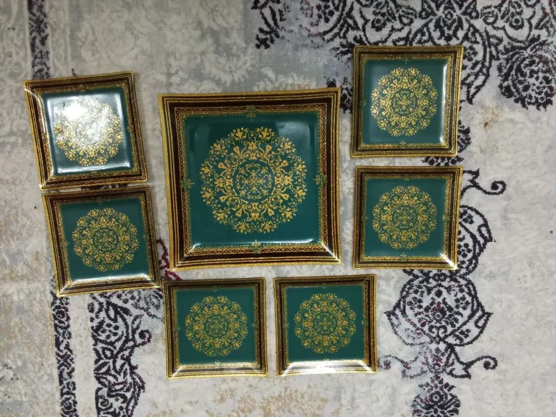 Tarelka milliy naqshli