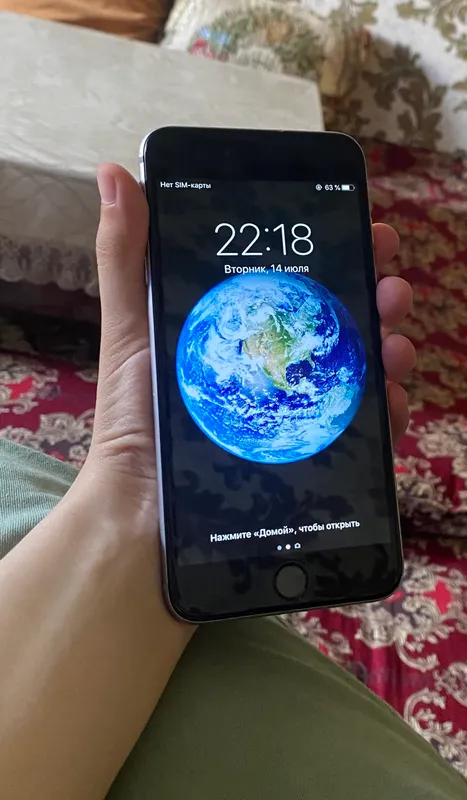 iphone 6 plus silver идеальный 9