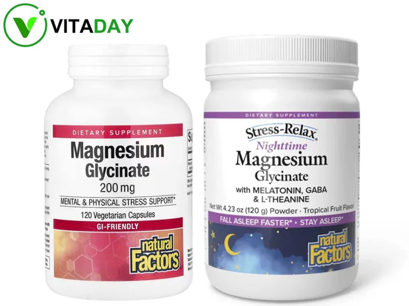 Natural Factors Magnesium glycinate глицинат магния магний magniy