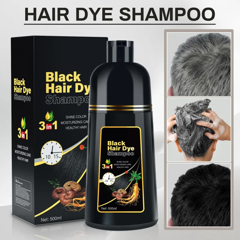 Black hair shampoo - sochni qoraytirish uchun 3