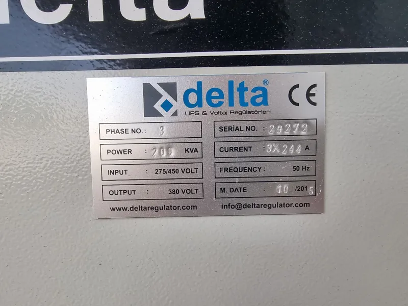 Delta 200 kVa yangi Stabilizatorlar — фото 4 Delta 200 kVa yangi Stabilizatorlar — фото 4