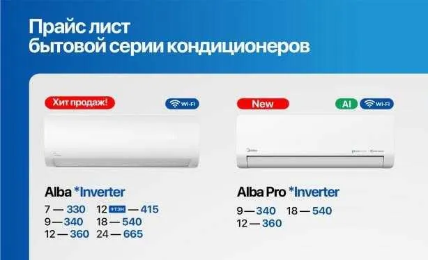 Кондиционер Мидеа! Арзон! Kondisioner Midea! Midea Alba 12 Inverter! — фото 2