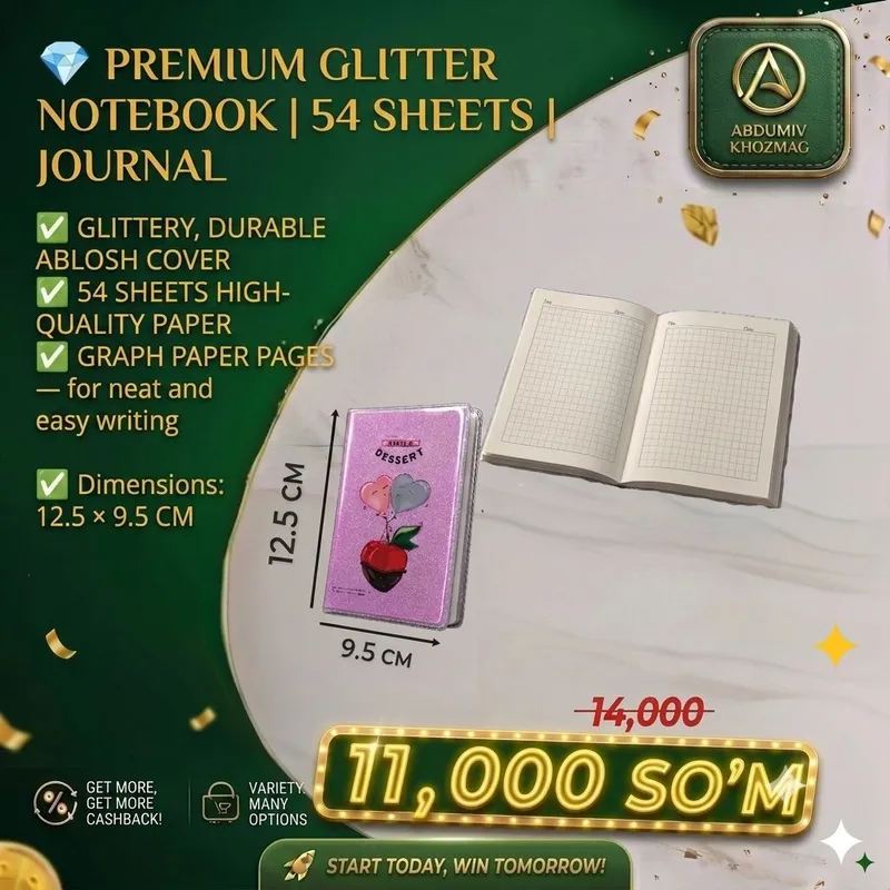 Блокнот с глянцевой обложкой
12,5×9,5 см 3