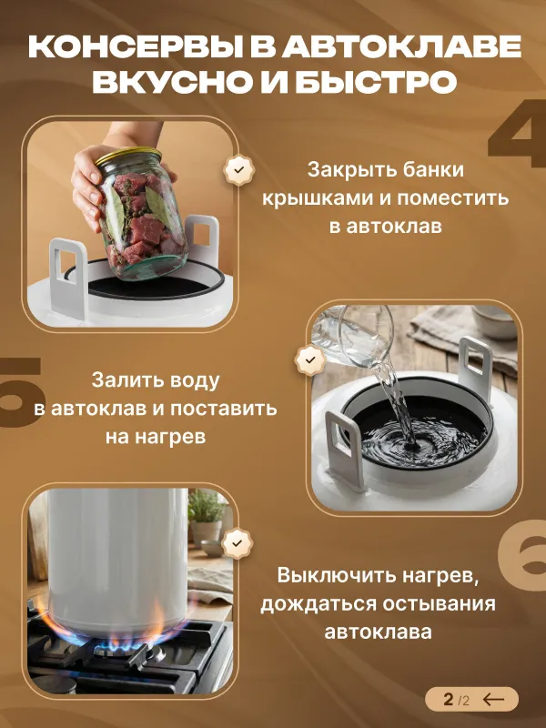 Автоклав  для домашнего консервирования, 24л — фото 7