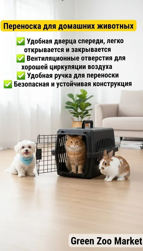 Переноска для домашних животных. Переноска для кошек, собак и кроликов — фото 3