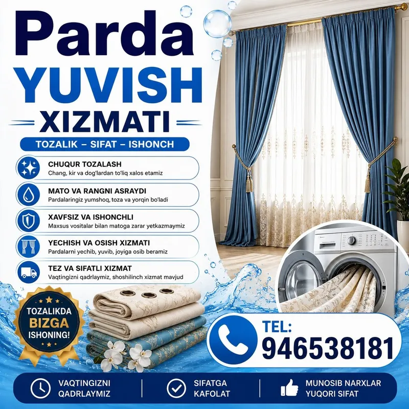 Sergeli Gilam yuvish | Yumshoq mebel tozalash 100% kafolat — фото 1