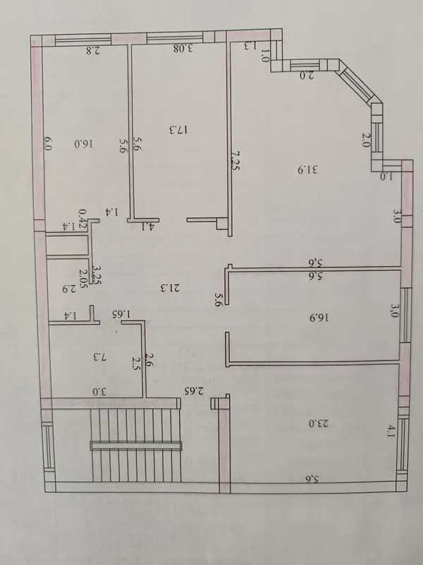 4/3/4 сотилади 136.6 м² 1