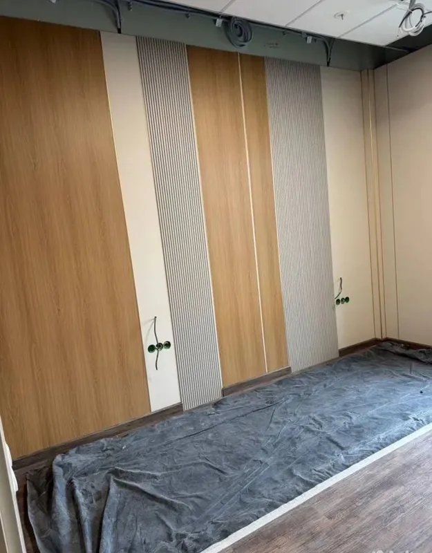Монтаж бамбуковых панелей. Декоративные 3D рейечные 4 Монтаж бамбуковых панелей. Декоративные 3D рейечные 4