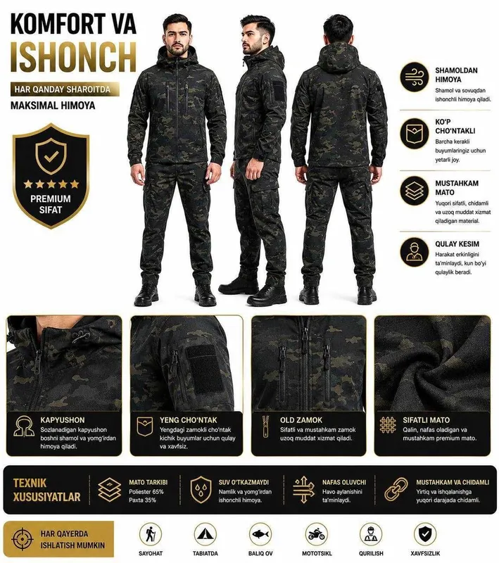 Maxsus forma Спецодежда UNIFORMA Taktik forma 1