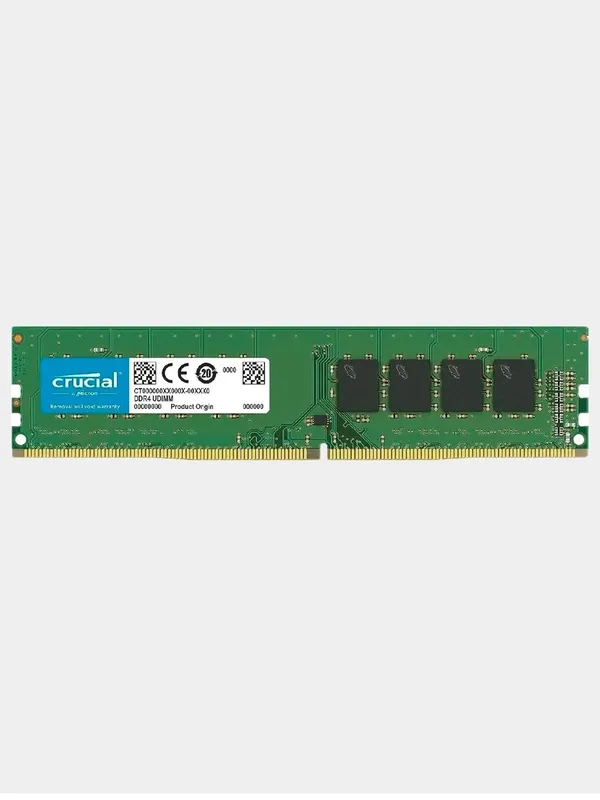 Micron crucial ddr4 16 gb, UDIMM, 3200 MHz (pc4-25600) — фото 1