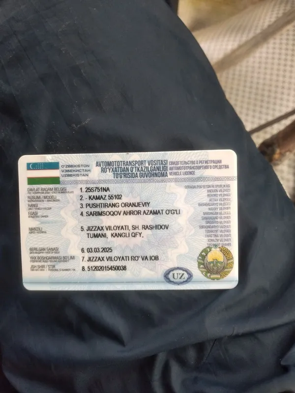 Kamaz presep sotiladi 5 Kamaz presep sotiladi 5