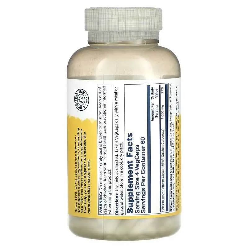 Solaray Calcium Citrate цитрат кальция калций kalsiy 120 и 240 капсул 3 Solaray Calcium Citrate цитрат кальция калций kalsiy 120 и 240 капсул 3
