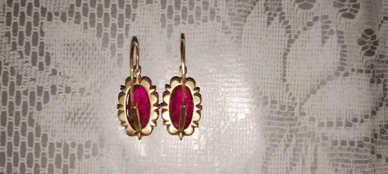 Серьги золотые 583проба — фото 2