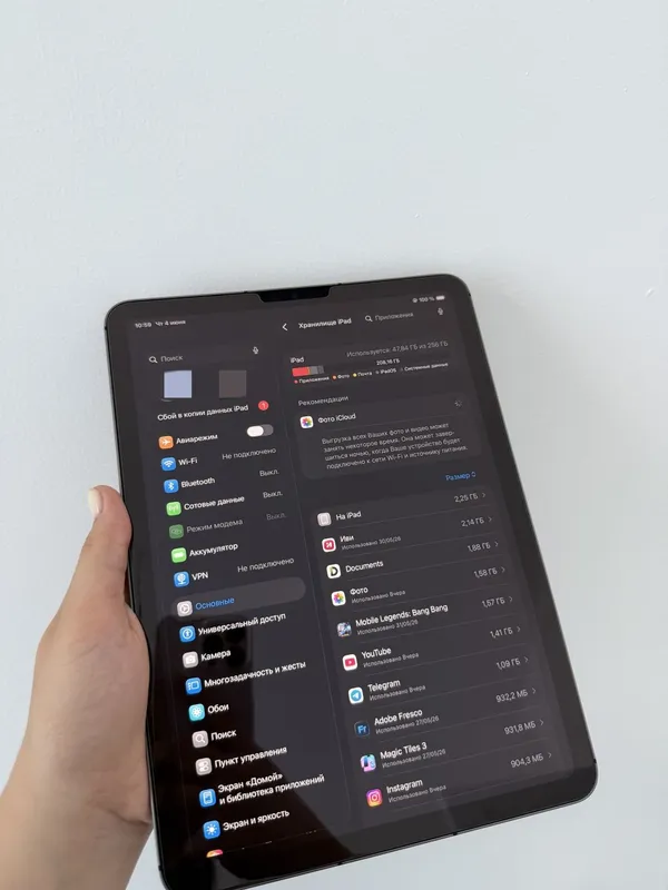 iPad air 5 256Gb Sim kartalik — фото 1