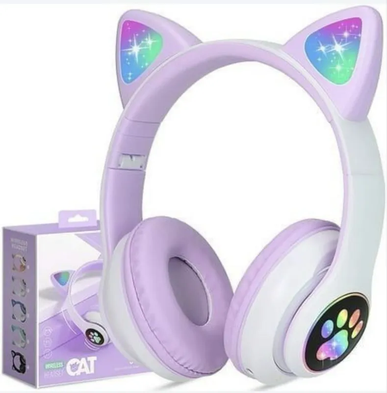 Беспроводные Наушники с ушками оригин cat ear Bluetooth Доставка есть! — фото 1
