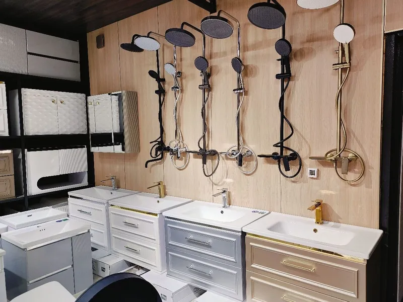 Ossoceramics. Mebel PVC. Dush i rakovina smisitel 1