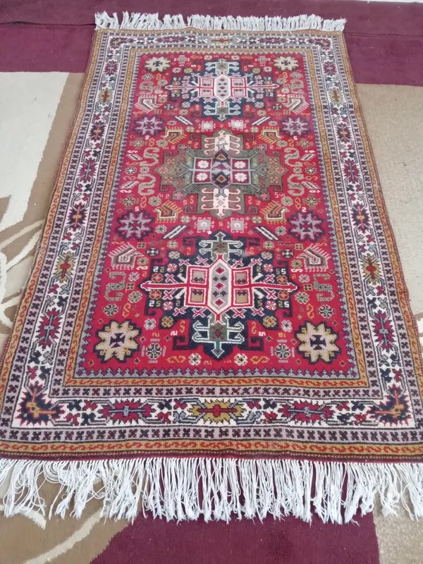 Ковер ручной работы из шерсти (1,00 x 1,80 м) 2