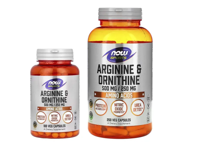NOW Foods Sports Arginine Ornithine аргинин и орнитин