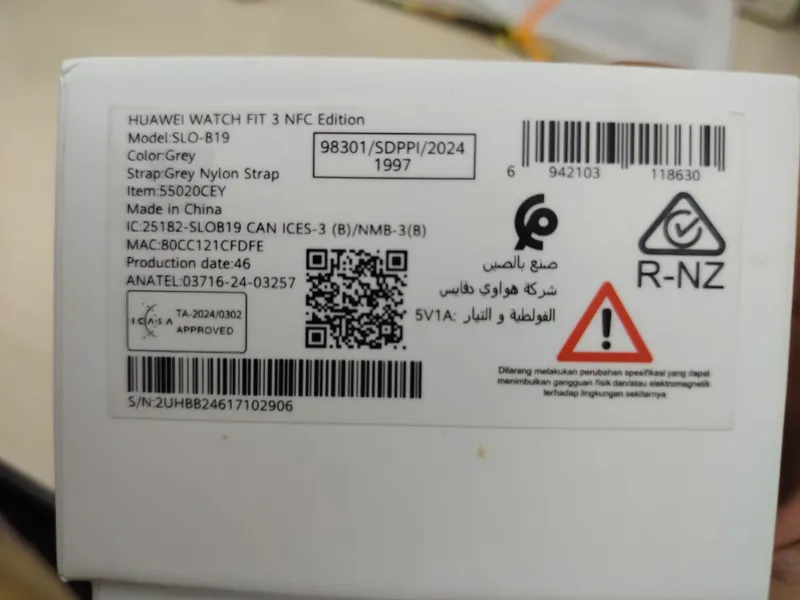 Huawei Watch Fit 3 4