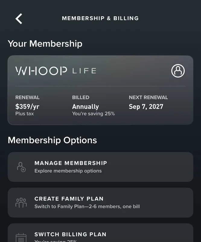 WHOOP — максимальная комплектация MG Life 2