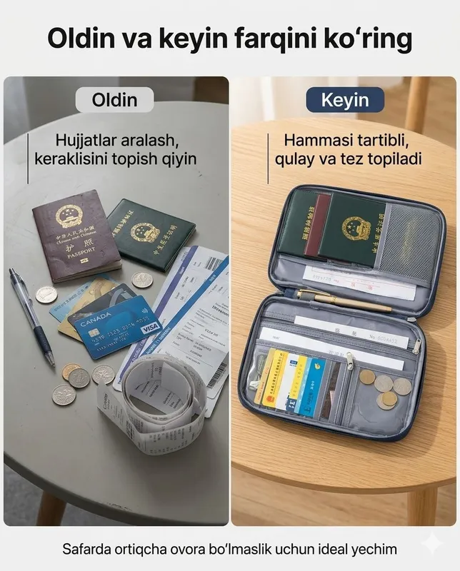 Hujjatlar uchun organayzer (travel keys) 3