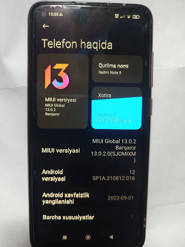 Redmi Not 9 holati ideal — фото 1