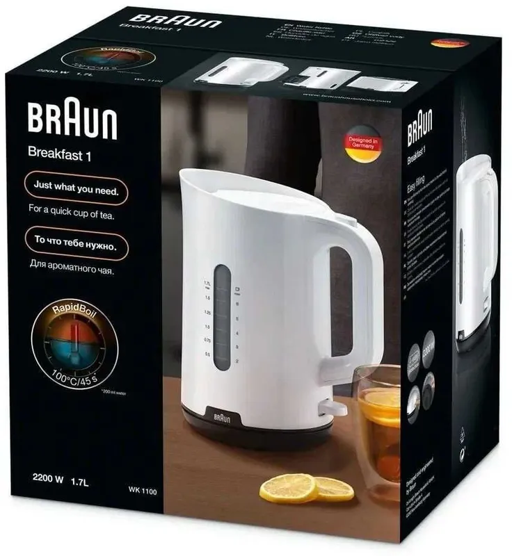 Чайник Braun 1100WK 1 Чайник Braun 1100WK 1
