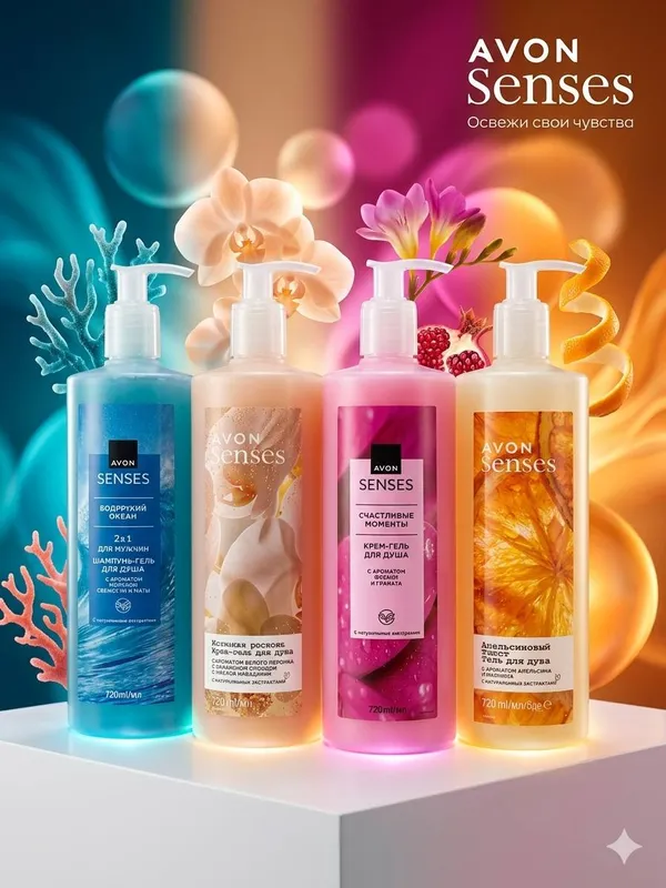 Гель для душа Avon Senses