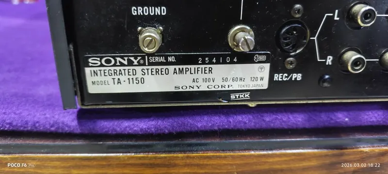 Усилитель SONY TA-1150 в идеально состоянии — фото 2