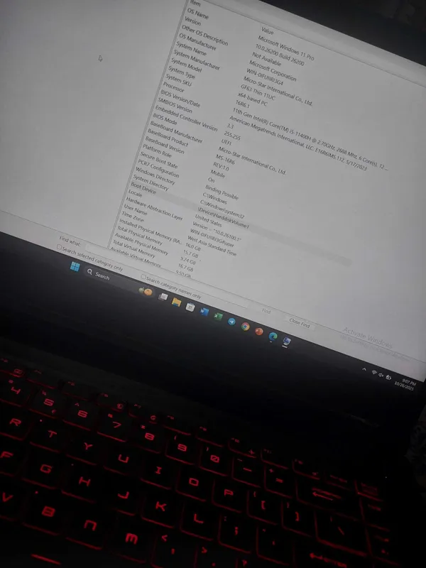 Notbuk | Laptop | MSI GF63 Thin 11UC – 16GB RAM, RTX 3050 — фото 4