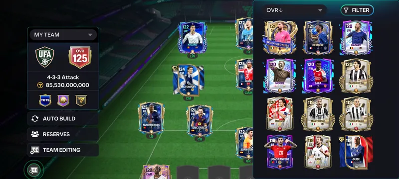 Продаю аккаунт FC Mobile 125 OVR 2,5 миллиарда coin 3 Продаю аккаунт FC Mobile 125 OVR 2,5 миллиарда coin 3