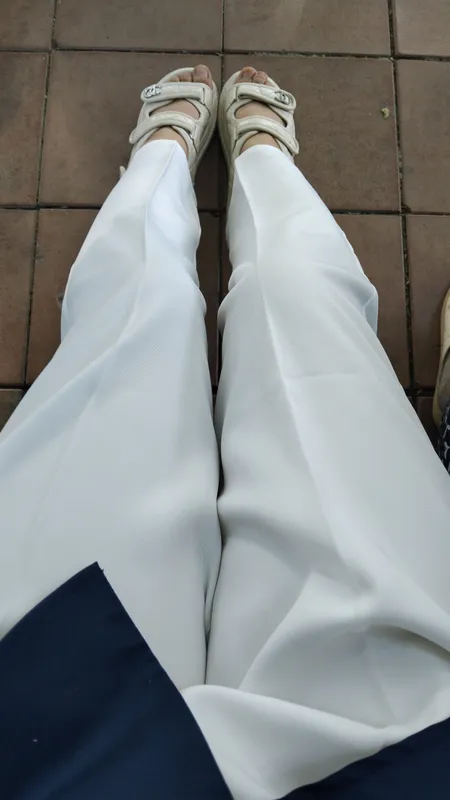 oq shim. белые брюки. white pants
