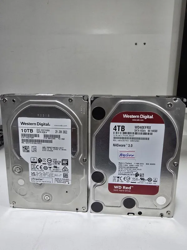 Hdd 10 TB 4 TB WD RED 100/100.
