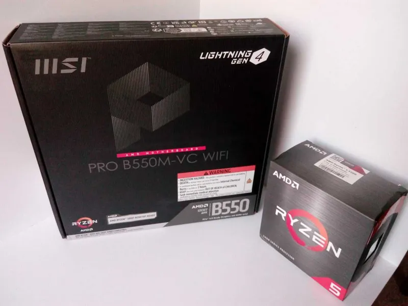 Комплект материнская плата+ процессор AMD Ryzen 5 5500