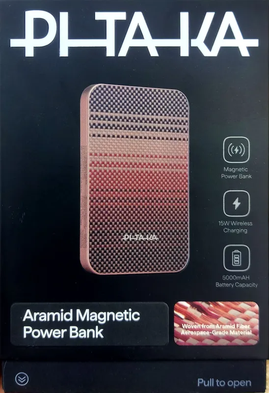 PITAKA Aramid Magnetic Power Bank Qi2 (5000 mAh) 1