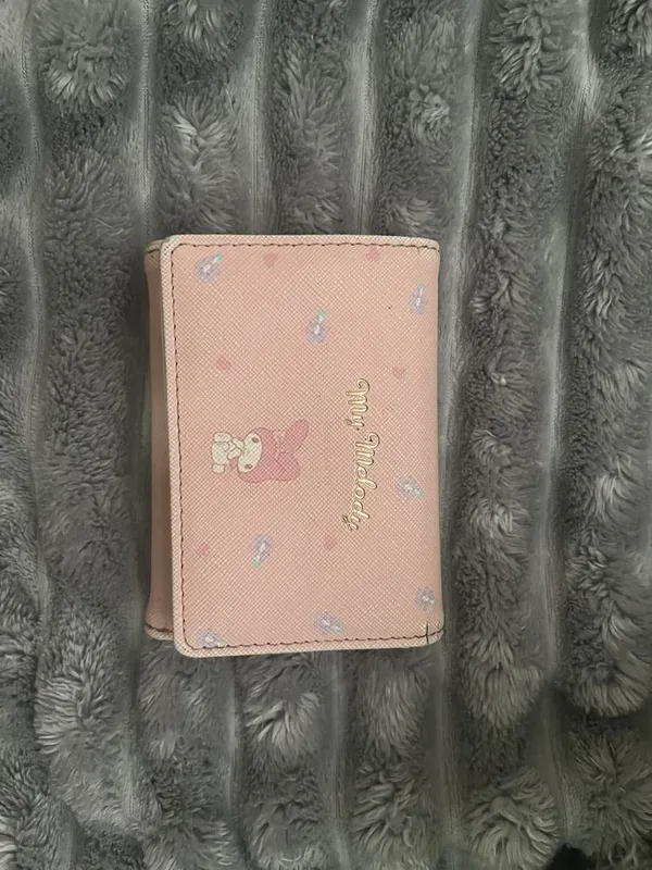 розовы кошелок saniro my melody из miniso