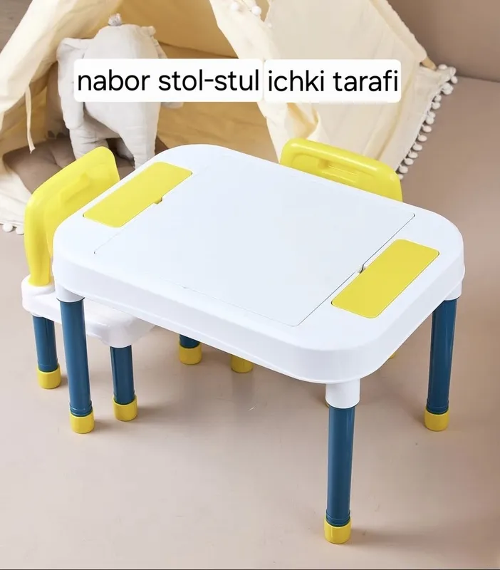 Bolalar uchun o'yin lego лего stol stul komplekti — фото 3