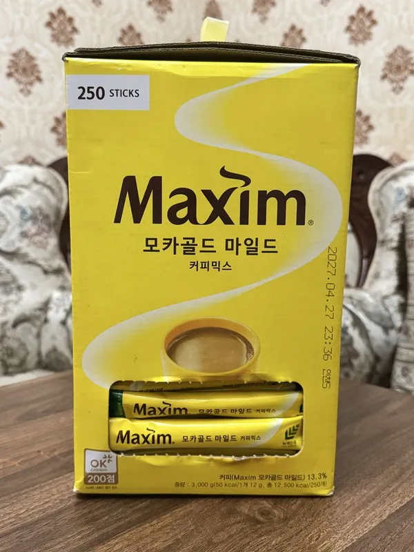 Maxim coffee 3в1 | Кофе Maxim | Корейский кофе | Maxim Mocha Gold Mild — фото 2