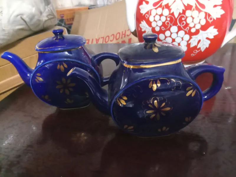декоративные чайники гжель