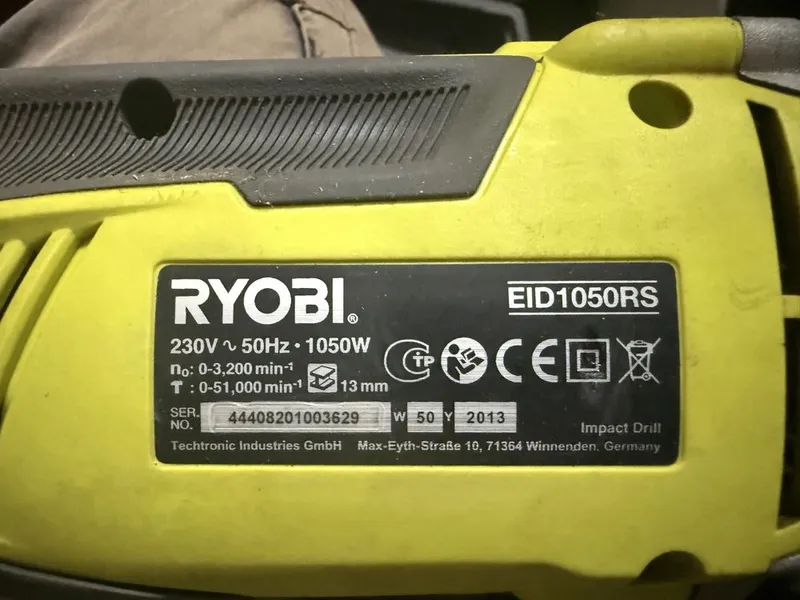 Дрель сотилади. Ryobi оргиналь 4 Дрель сотилади. Ryobi оргиналь 4