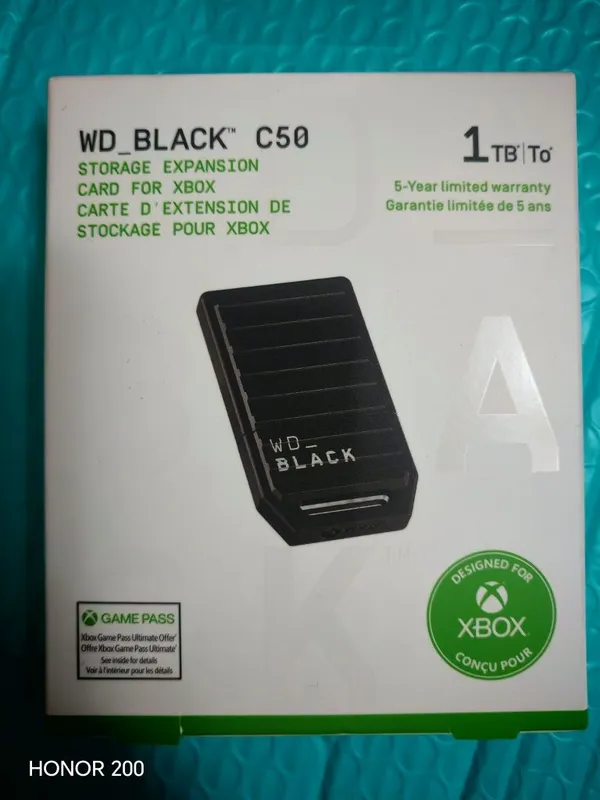 WD Black C50 1tb memory card for Xbox