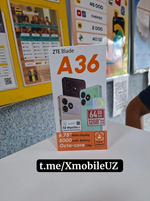 ZTE A36 4+8/64GB 1 ZTE A36 4+8/64GB 1