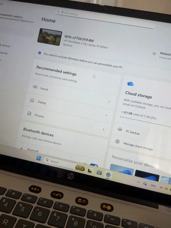 HP noutbook 2 oy ishlatilgan 5 HP noutbook 2 oy ishlatilgan 5