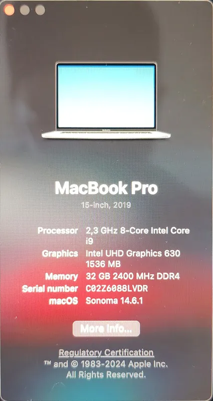 MacBook Pro 2019 i9 32/512 | 15 inch — фото 1